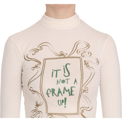 Exte Crew Neck It Is Not A Frame Up! Print Blouse