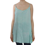 Ermanno Scervino Blue Sleeveless Spaghetti Dress Blouse TSH3759-46