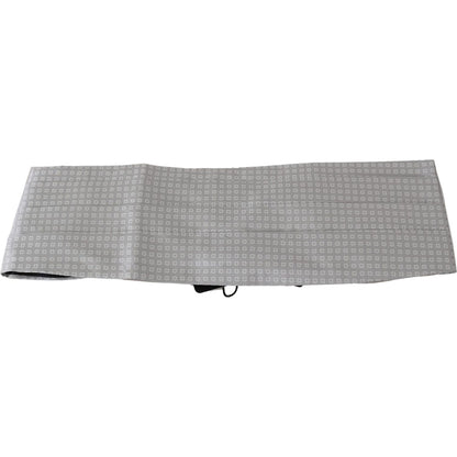 Dolce & Gabbana Gray Patterned Waist Belt Silk Cummerbund 1728,67345645728,Accessories,Belts - Accessories,Cummerbund - Men - Accessories,Dolce & Gabbana,Gray,High-Waist Belts - Belts - Accessories,IT50 | L,IT52 | XL,IT54 | XXL,Material: 100% Silk,Men,Men