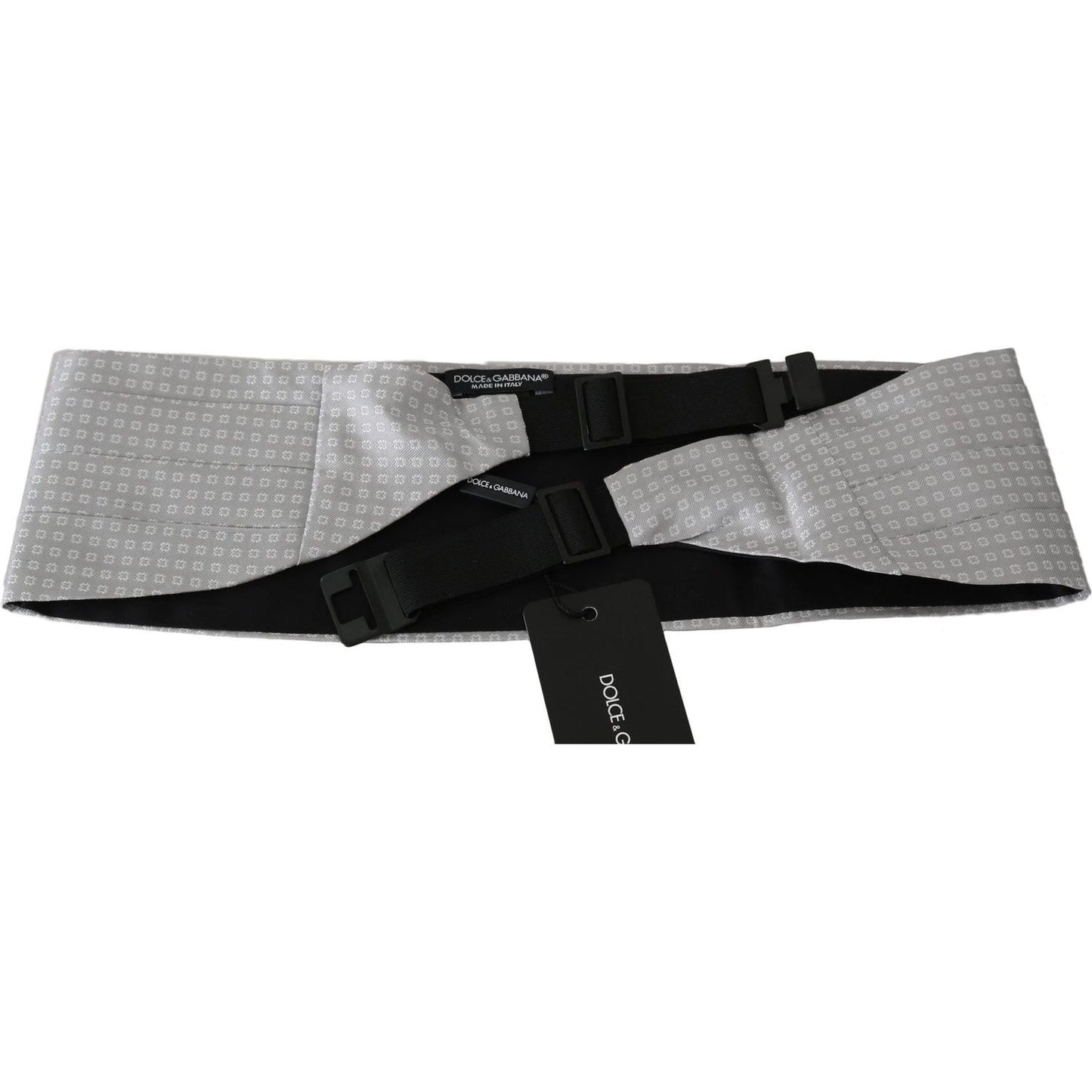 Dolce & Gabbana Gray Patterned Waist Belt Silk Cummerbund 1728,67345645728,Accessories,Belts - Accessories,Cummerbund - Men - Accessories,Dolce & Gabbana,Gray,High-Waist Belts - Belts - Accessories,IT50 | L,IT52 | XL,IT54 | XXL,Material: 100% Silk,Men,Men