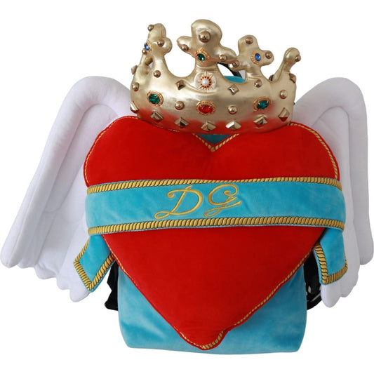 Dolce & Gabbana Jeweled Heart Wings Backpack Backpack Dolce & Gabbana