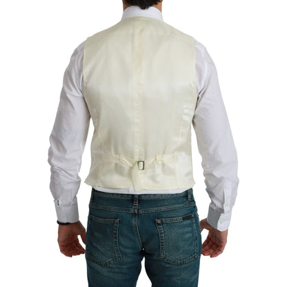 Dolce & Gabbana White Waistcoat Formal Wool Vest 1728,67345645728,Clothing,Dolce & Gabbana,IT44 | XS,IT46 | S,IT60 | 3XL,Material: 100% Virgin Wool,Men,Men - Clothing,New with tags,Suits & Blazers - Clothing,Vests - Men - Clothing,Waistcoats - Suits & Bla