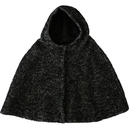 Dolce & Gabbana Gray Tweet Wool Kaftan Jacket Coat Top