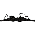 Ermanno Scervino Sleek Black Mesh Balconcino Bra Ermanno Scervino Black