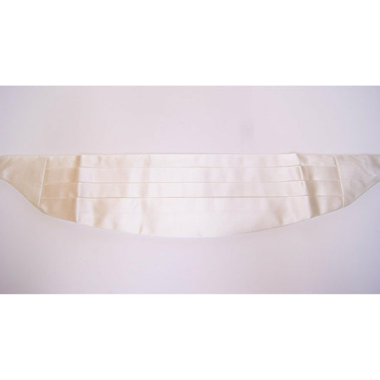 Dolce & Gabbana White Waist Tuxedo Smoking Belt Cummerbund 1728,67345645728,Accessories,Belts - Accessories,Cummerbund - Men - Accessories,Dolce & Gabbana,High-Waist Belts - Belts - Accessories,IT48 | M,IT50 | L,Material: 100% Silk,Men,Men - Accessories,N