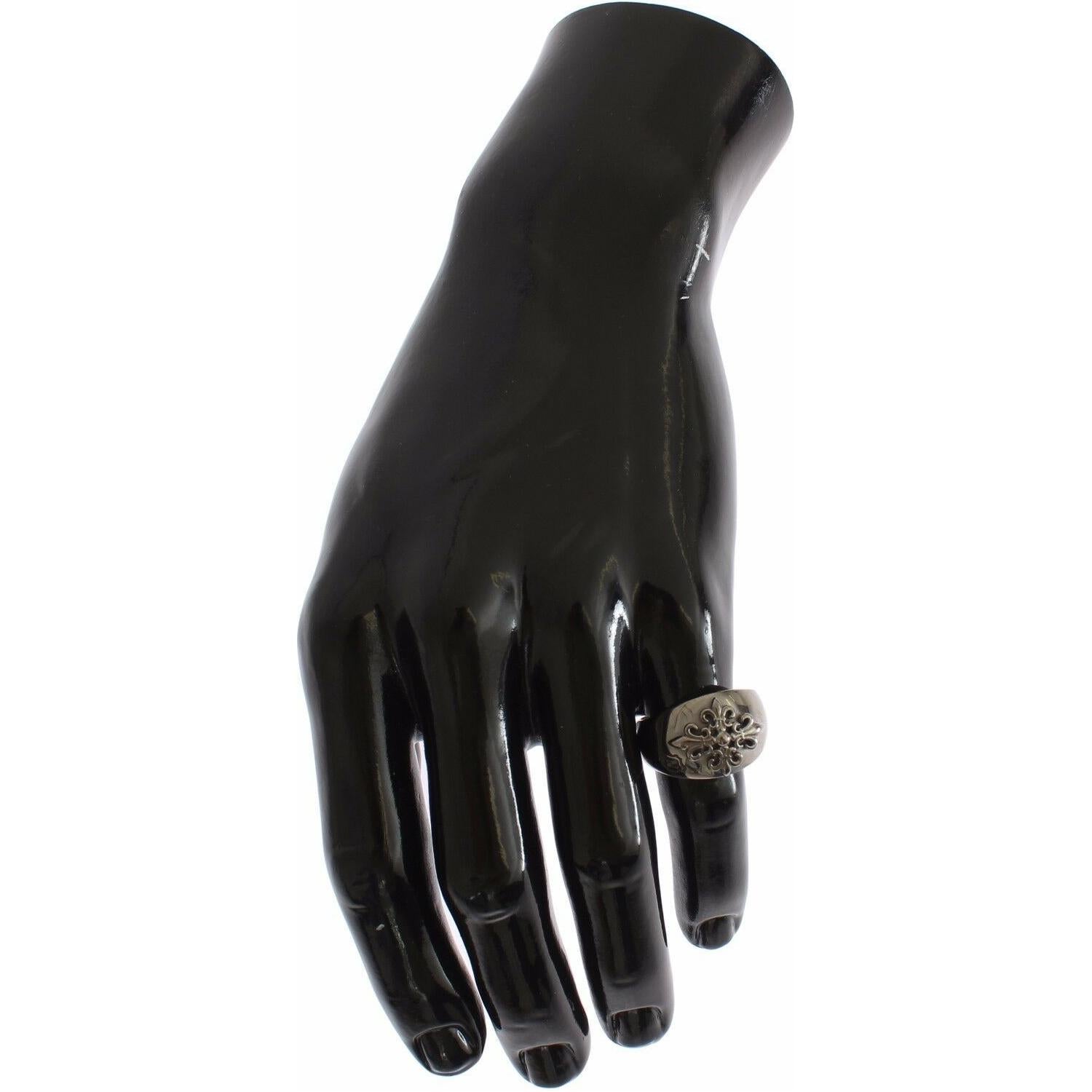 Nialaya Silver 925 Sterling Authentic  Crest Ring