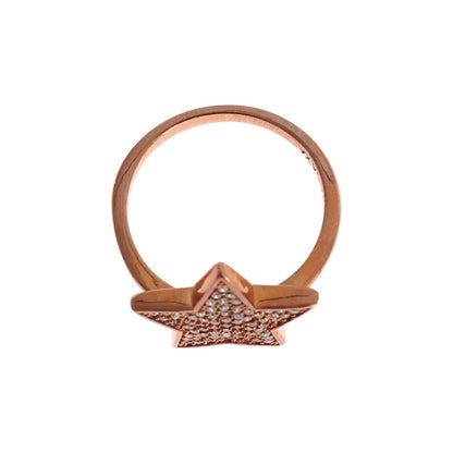 Nialaya Womens Clear CZ Star 925 Silver Ring 1728,5,67345645728,Accessories,Category - Jewellery,Clear CZ Crystals,EU49 | US5,EU51 | US5,EU54 | US7,EU57 | US8,Gold,Jewellery - Accessories,Jewelry,Material: Pink 18K Gold plated 925 Sterling Silver,Men,New