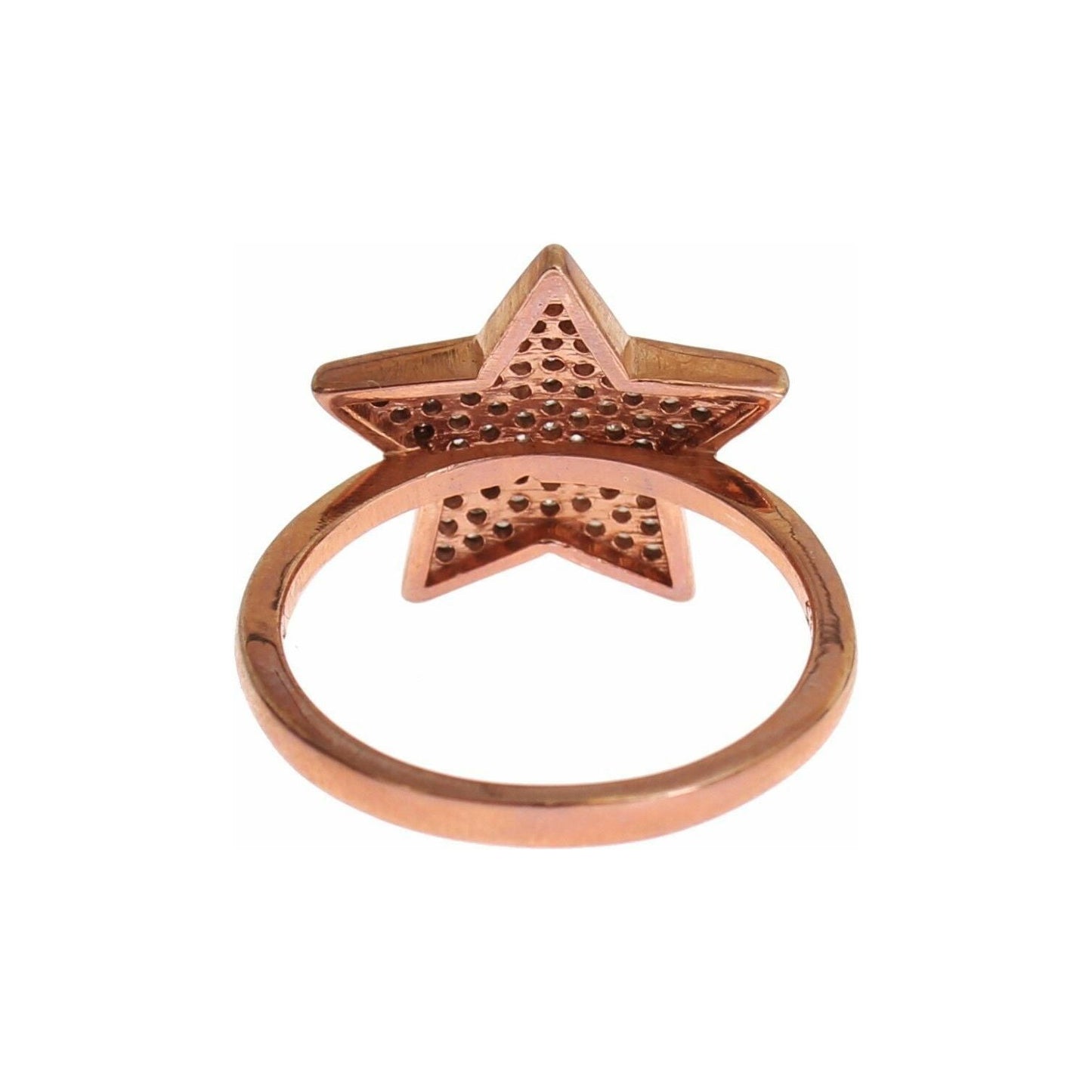 Nialaya Womens Clear CZ Star 925 Silver Ring 1728,5,67345645728,Accessories,Category - Jewellery,Clear CZ Crystals,EU49 | US5,EU51 | US5,EU54 | US7,EU57 | US8,Gold,Jewellery - Accessories,Jewelry,Material: Pink 18K Gold plated 925 Sterling Silver,Men,New