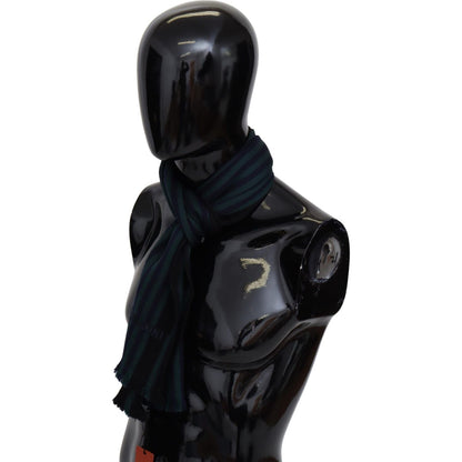 Missoni Multicolor Striped Wool Unisex Neck Wrap Shawl Missoni