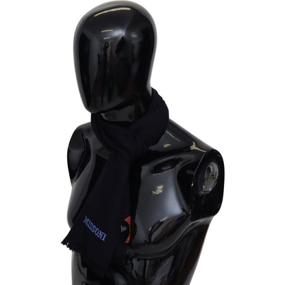 Missoni Black 100% Wool Knit Unisex Neck Wrap Shawl Scarf Missoni