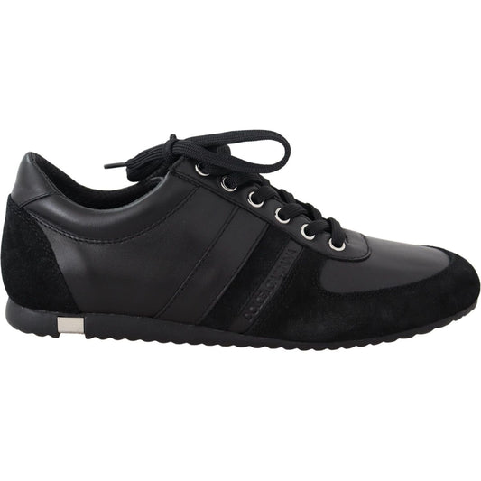 Dolce & Gabbana Black Logo Leather Casual Sneakers Shoes 1728,67345645728,Athletic - Sneakers - Shoes,Black,Dolce & Gabbana,EU39/US6,Material: 100% Leather,Men,Men - Shoes,New with tags,Shoes,Sneakers - Men - Shoes,Sneakers - Shoes,Sport Shoes (athletic s