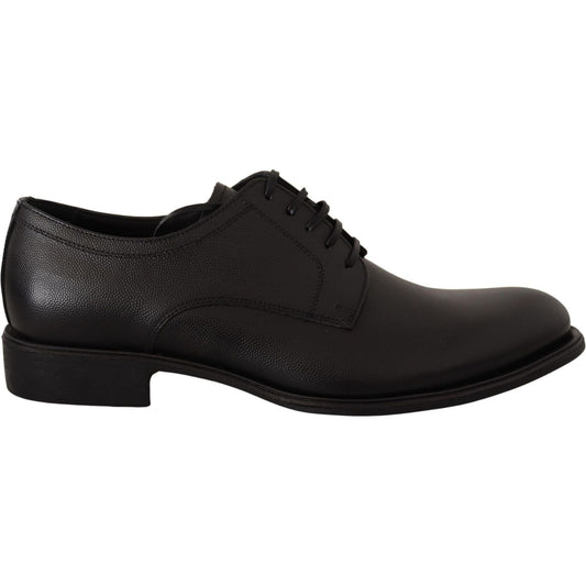 Dolce & Gabbana Black Leather Lace Up Mens Formal Derby Shoes 1728,67345645728,Black,Dolce & Gabbana,EU41/US8,Loafers - Men - Shoes,Material: 100% Leather,Men,Men - Shoes,New with tags,Oxfords and Derbies - Shoes,Shoes