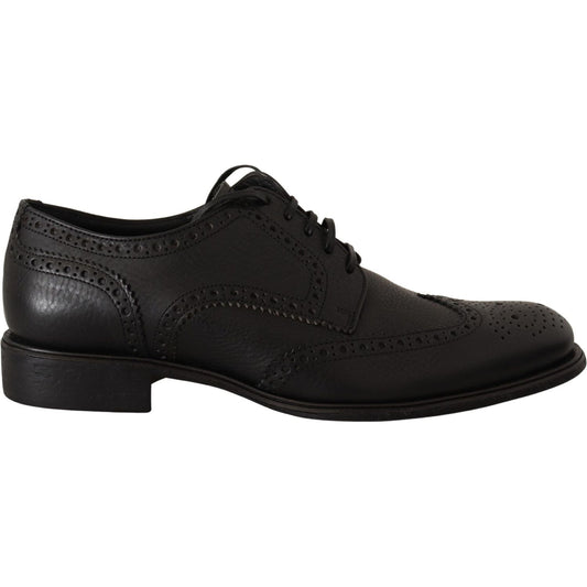 Dolce & Gabbana Black Leather Oxford Wingtip Formal Dress Shoes 1728,67345645728,Black,Dolce & Gabbana,EU39/US6,Formal - Men - Shoes,Material: 100% Leather,Men,Men - Shoes,New with tags,Oxfords and Derbies - Shoes,Shoes