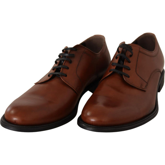 Dolce & Gabbana Elegant Brown Derby Formal Shoes Dolce & Gabbana