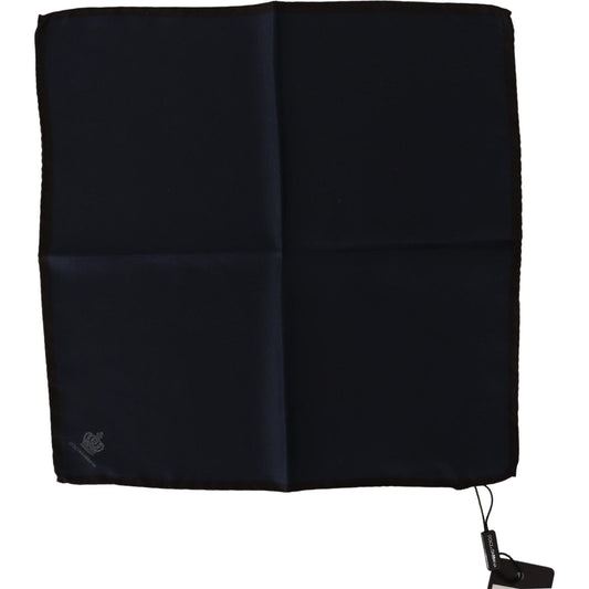 Dolce & Gabbana Black Square Handkerchief 100% Silk Scarf 1728,67345645728,Accessories,Black,Dolce & Gabbana,Handkerchief - Men - Accessories,Material: 100% Silk,Men,Men - Accessories,New with tags,Scarves - Accessories,Scarves - Scarves - Accessories