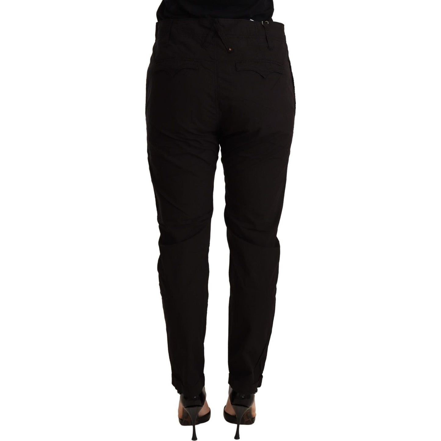 CYCLE Black Mid Waist BAGGY Fit Skinny Trouser WOMAN TROUSERS