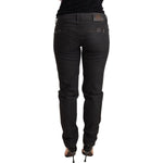 Ermanno Scervino Chic Black Low Waist Skinny Jeans Jeans & Pants Ermanno Scervino Black