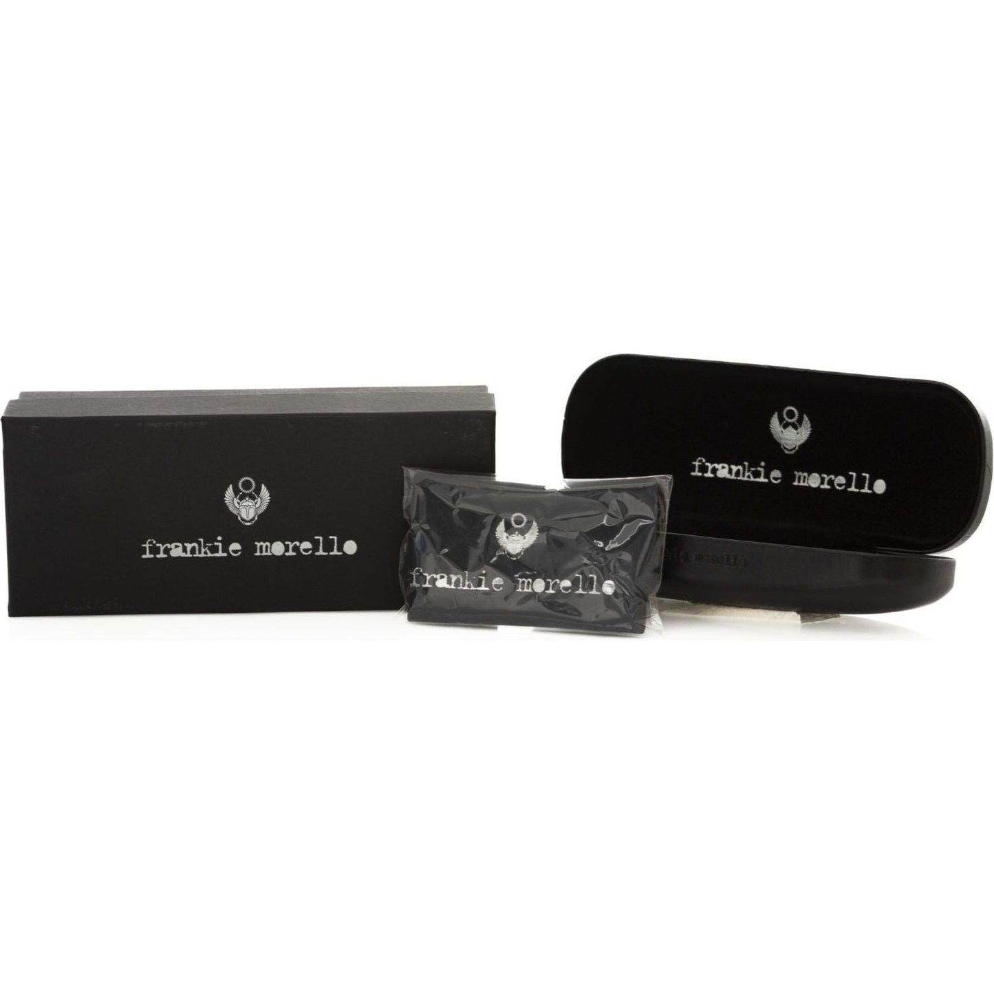 Frankie Morello Black Metallic Fiber Men Sunglass 1728,67345744032,Accessories,Black,Frankie Morello,Glasses and Sunglasses - Accessories,Men,New with tags,Sunglasses,Sunglasses - Glasses and Sunglasses - Accessories,Sunglasses for Men - Sunglasses