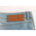 Ermanno Scervino Elegant Light Blue Capri Jeans Jeans & Pants Ermanno Scervino Gray