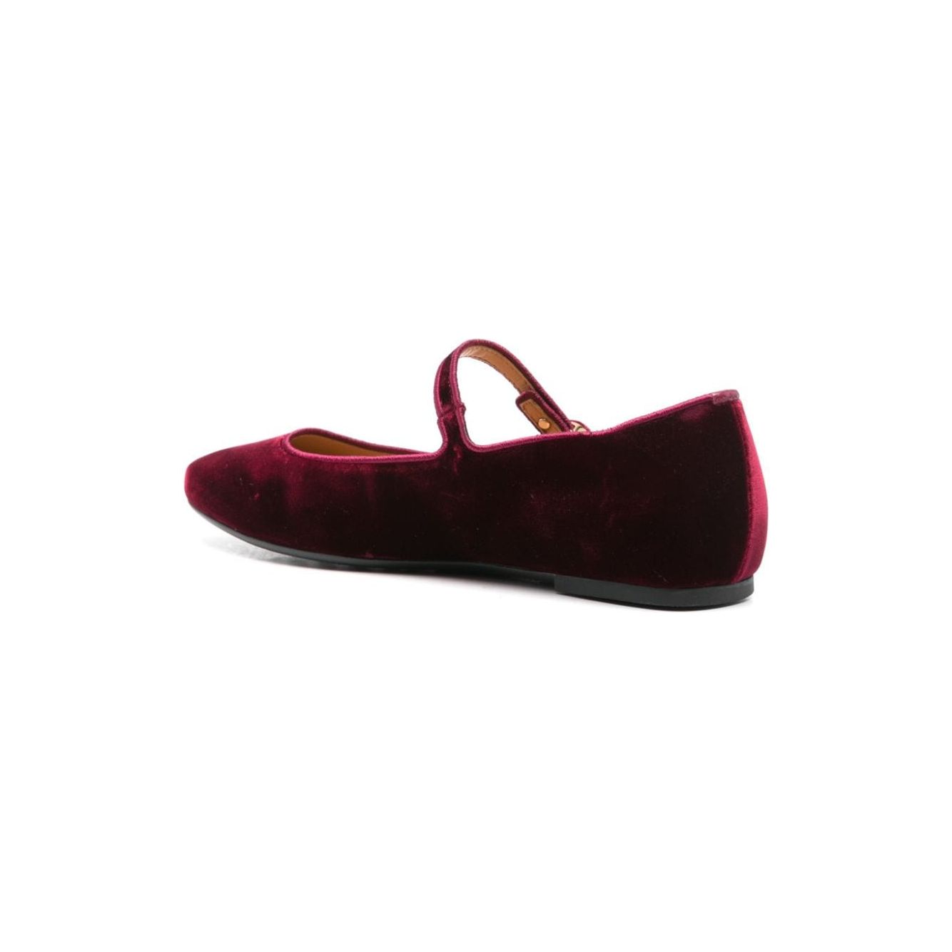 Tod's Velvet Ballet Flat shoes Bordeaux Flat Shoes Tod'S