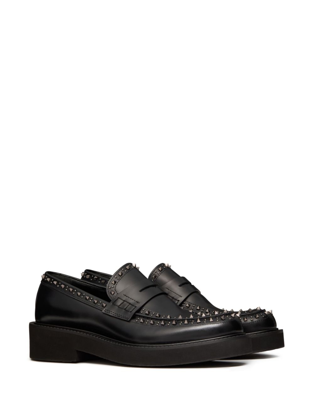 Valentino Garavani Loafers men shoes Black Moccasins Valentino Garavani