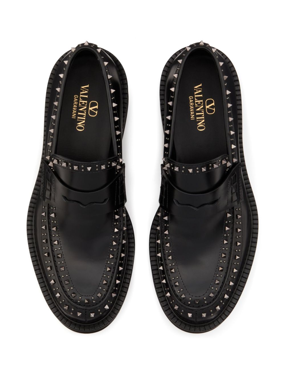 Valentino Garavani Loafers men shoes Black Moccasins Valentino Garavani