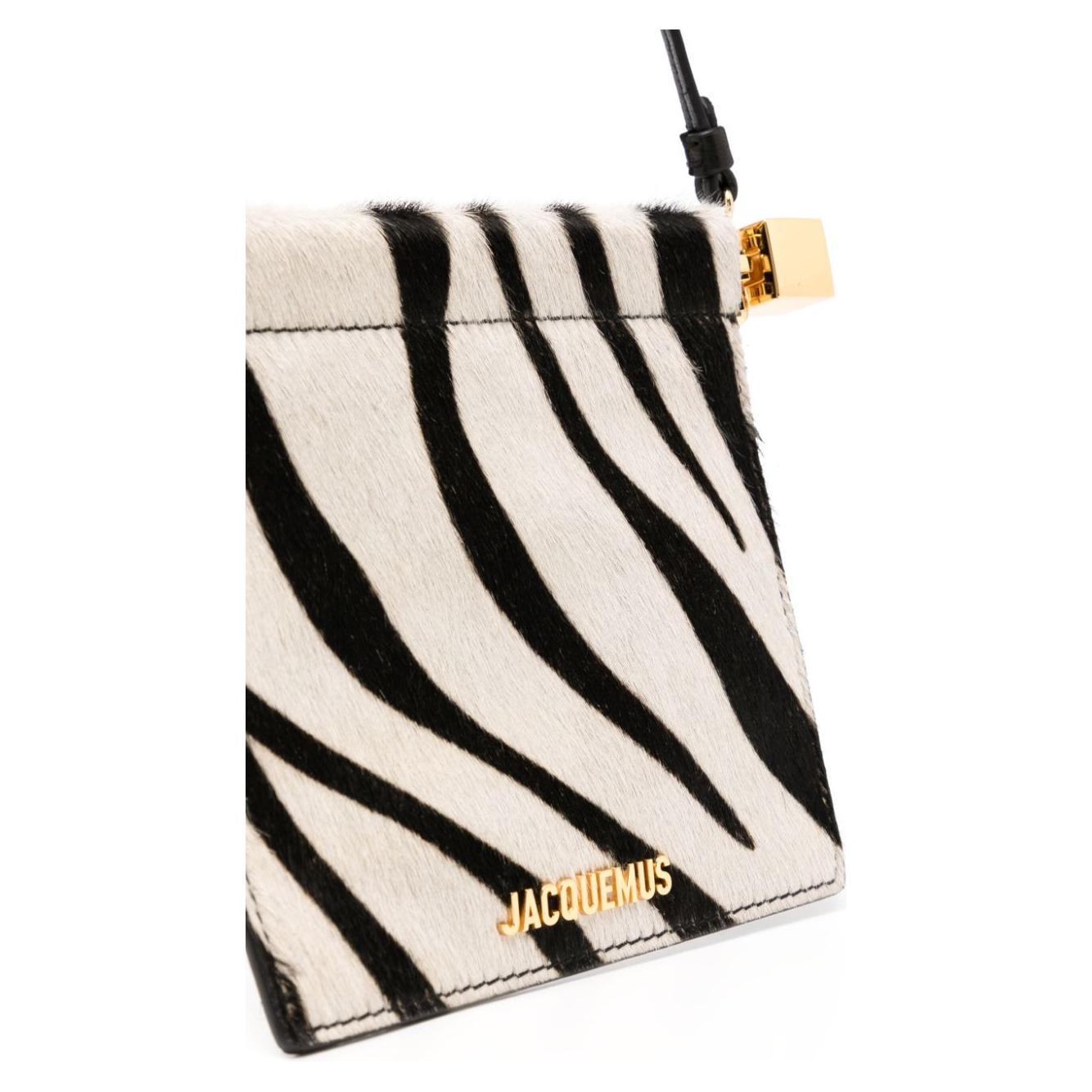 JACQUEMUS The Rond Carré Wallets Zebra Print Wallets JACQUEMUS