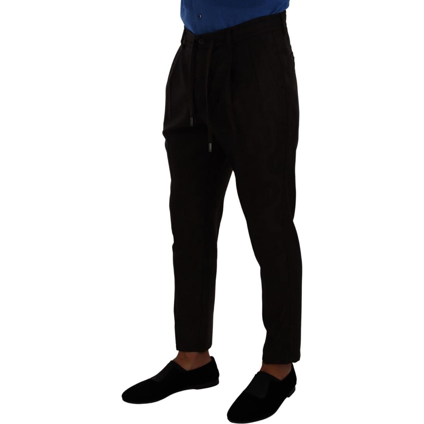 Dolce & Gabbana Bordeaux Wool Men Skinny Trouser Pants Dolce & Gabbana