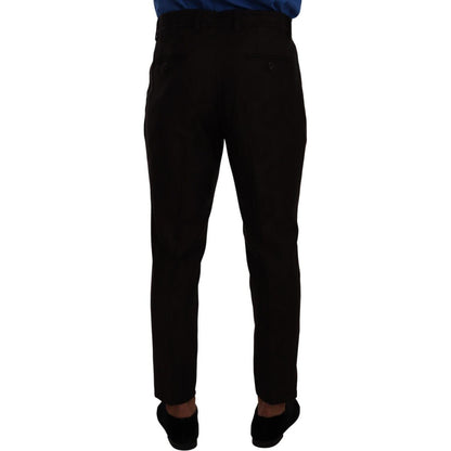 Dolce & Gabbana Bordeaux Wool Men Skinny Trouser Pants Dolce & Gabbana