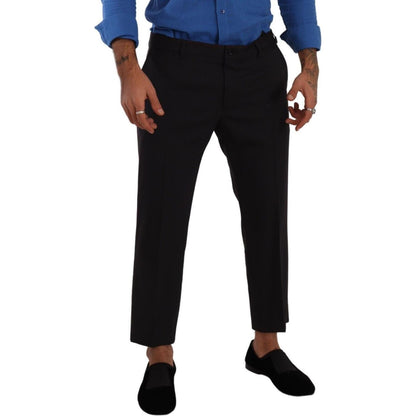 Dolce & Gabbana Gray Bordeaux Wool Trouser Dress Pants Dolce & Gabbana