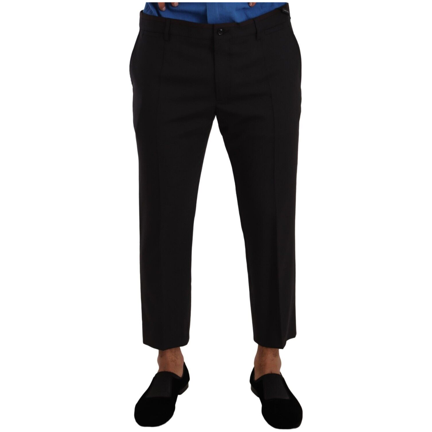 Dolce & Gabbana Gray Bordeaux Wool Trouser Dress Pants Dolce & Gabbana