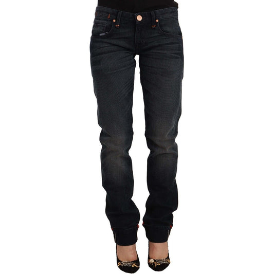 Acht Sleek Black Washed Skinny Jeans Acht