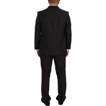 Domenico Tagliente Gray Polyester Single Breasted Formal Suit