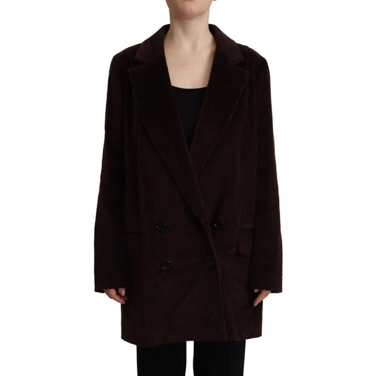 Dolce & Gabbana Bordeaux Corduroy Cotton Blazer Oversized Jacket 1728,67345645728,Bordeaux,Clothing,Dolce & Gabbana,IT40|S,Jackets & Coats - Clothing,Jackets & Coats - Women - Clothing,Material: 98% Cotton 2% Elastane,New with tags,Trench Coats - Jackets