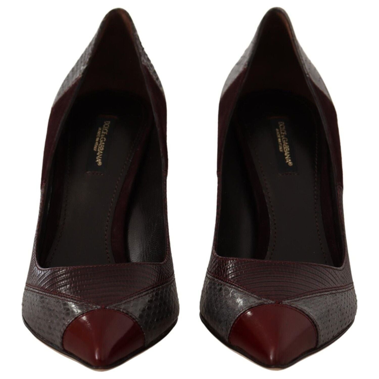 Dolce & Gabbana Multicolor Exotic Leather Heels Pumps Shoes