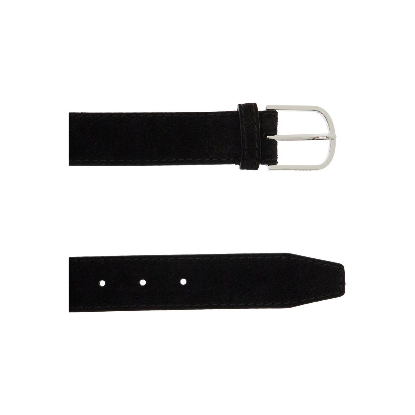 Toteme wide suede leather belt with large buckle Belts Toteme