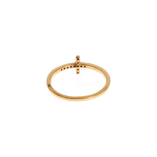 Nialaya Chic Handmade Golden CZ Crystal Ring Ring Nialaya