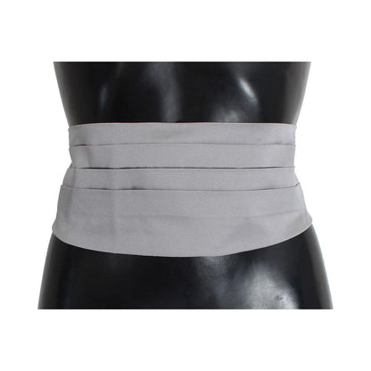 Dolce & Gabbana Gray Waist Belt Silk Cummerbund 1728,67345645728,Accessories,Belts - Accessories,Cummerbund - Men - Accessories,Dolce & Gabbana,Gray,High-Waist Belts - Belts - Accessories,IT48 | M,Material: 100% Silk,Men,Men - Accessories,New with tags