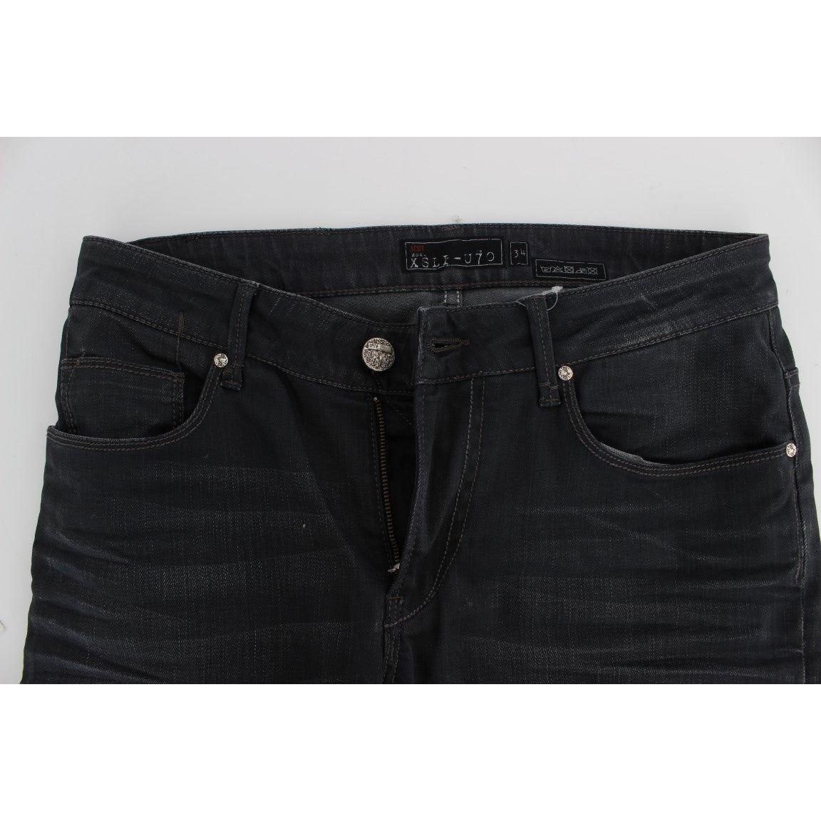 Acht Gray Cotton Stretch Slim Fit Jeans