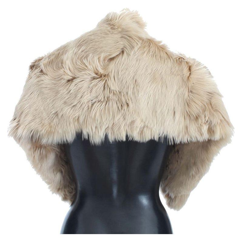 Dolce & Gabbana Beige Alpaca Collar Scarf