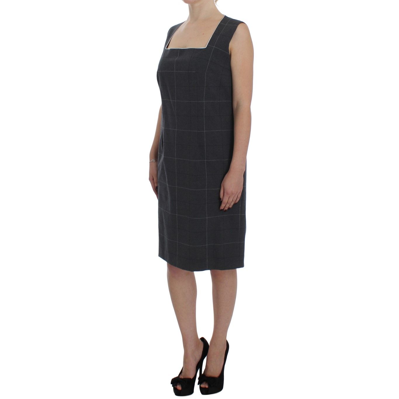 BENCIVENGA Gray Stretch Sheath Dress Suit Set