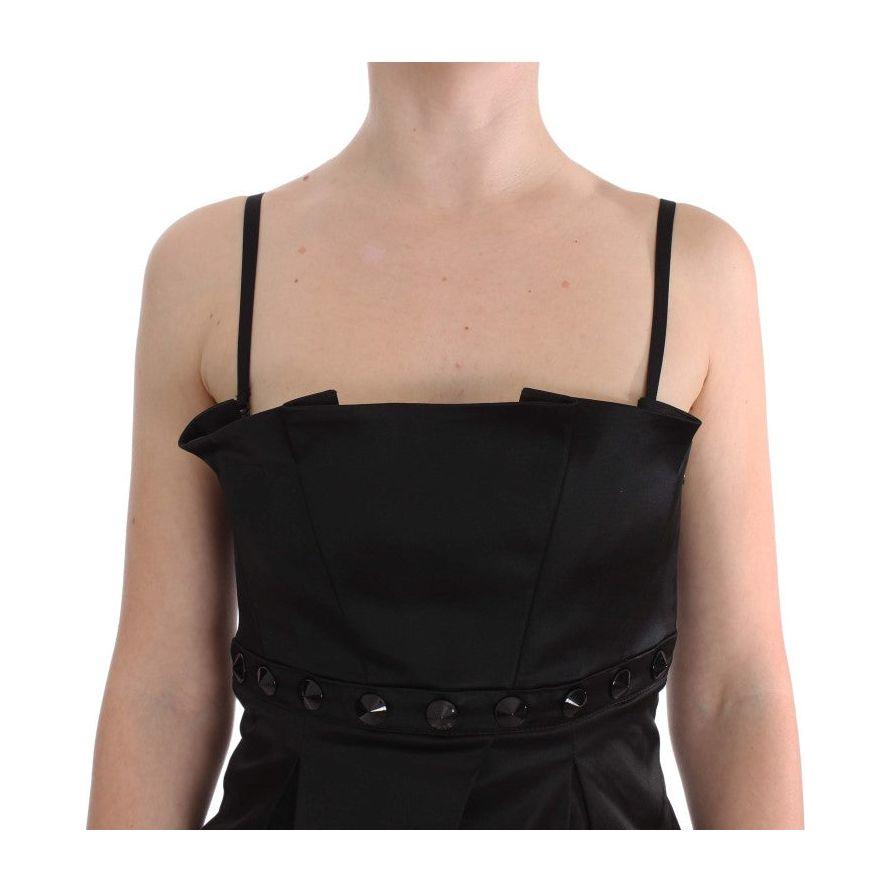 Exte Black Tank Party Evening Top Blouse 1728,4% Elastane,41% Cotton,67345645728,Black,Clothing,Exte,IT40|S,Material: 55% Acetate,New with tags,Suits & Blazers - Women - Clothing,T-Shirts - Clothing,Tank Tops - T-Shirts - Clothing,Women,Women - Clothing