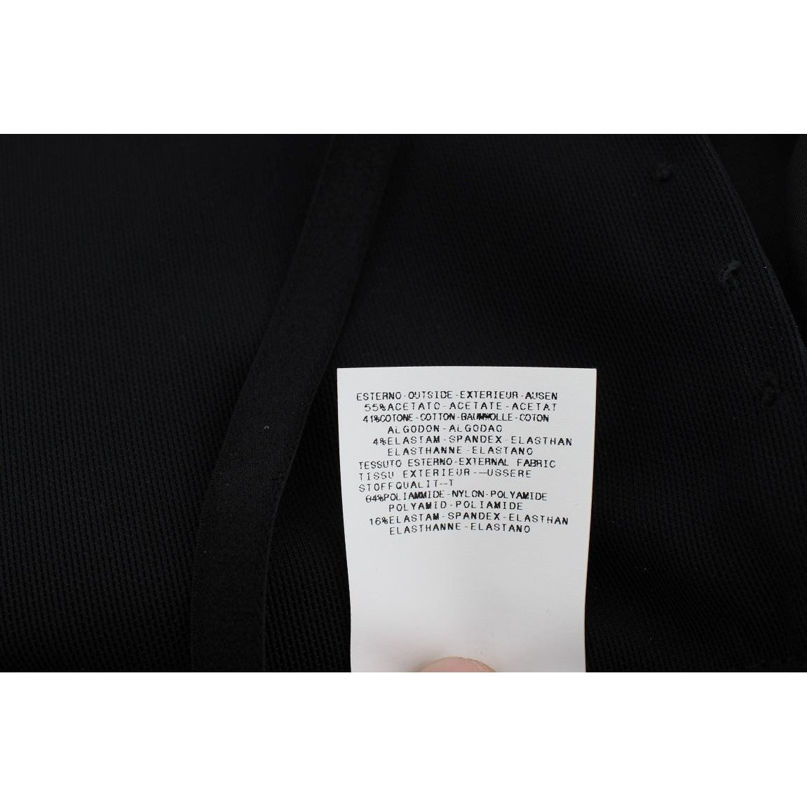 Exte Black Tank Party Evening Top Blouse 1728,4% Elastane,41% Cotton,67345645728,Black,Clothing,Exte,IT40|S,Material: 55% Acetate,New with tags,Suits & Blazers - Women - Clothing,T-Shirts - Clothing,Tank Tops - T-Shirts - Clothing,Women,Women - Clothing