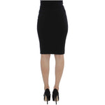 PLEIN SUD Elegant Black Pencil Skirt for Chic Look PLEIN SUD Black
