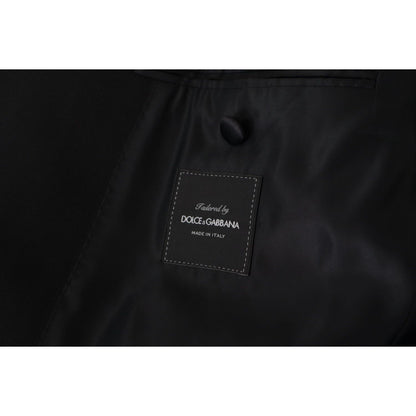 Dolce & Gabbana Black Double Breasted Coat Blazer Jacket