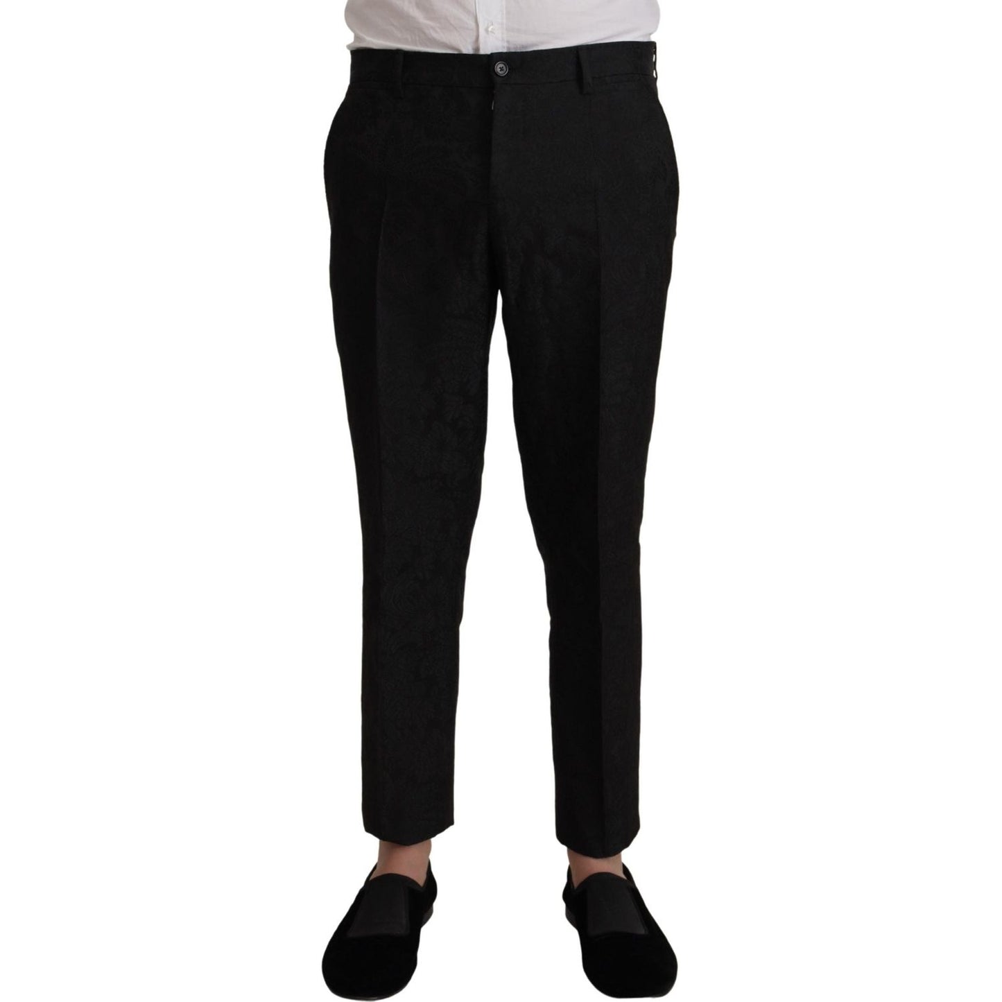 Dolce & Gabbana Black Polyester Formal 2 Piece MARTINI Suit Dolce & Gabbana