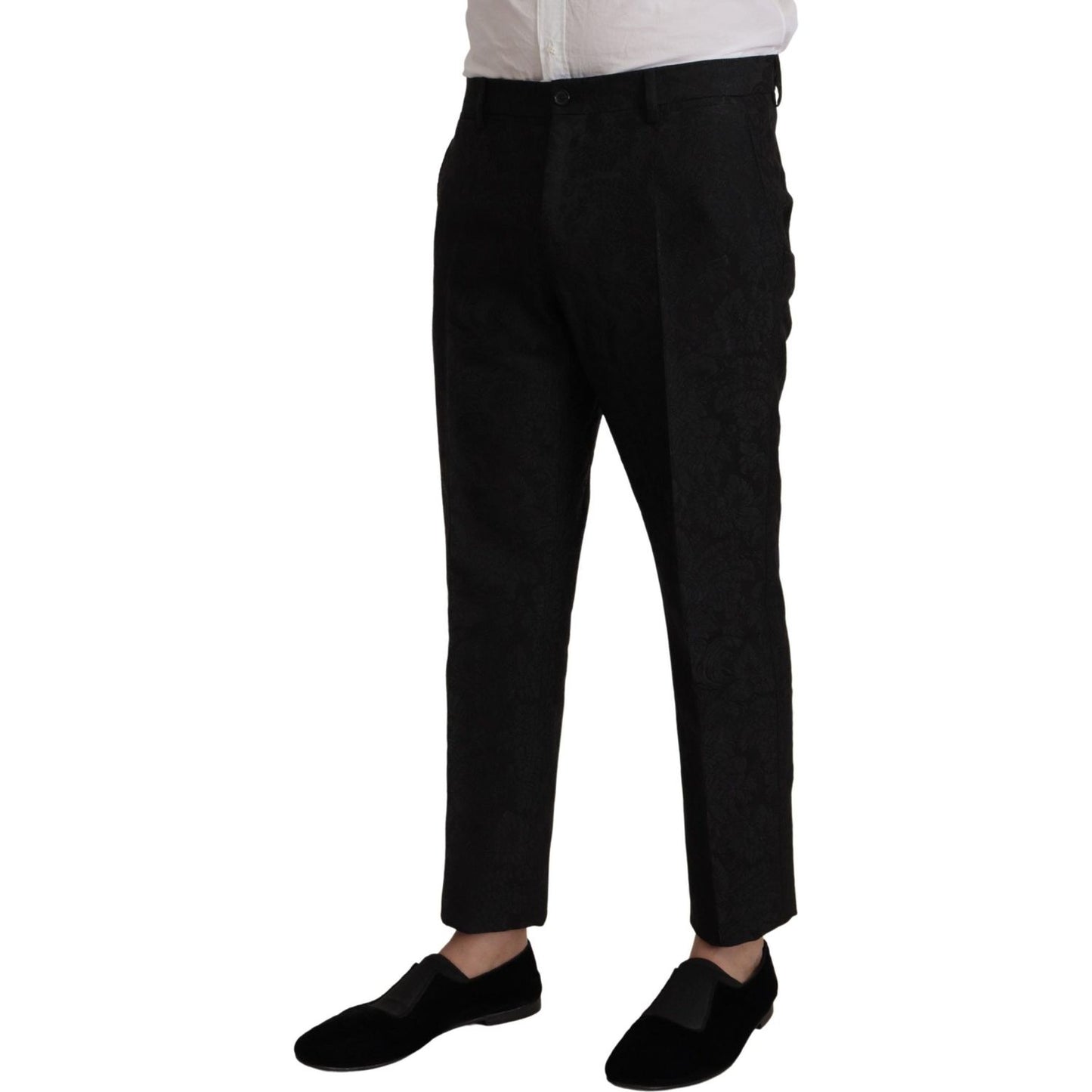 Dolce & Gabbana Black Polyester Formal 2 Piece MARTINI Suit Dolce & Gabbana