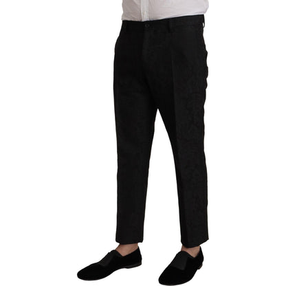 Dolce & Gabbana Black Polyester Formal 2 Piece MARTINI Suit Dolce & Gabbana