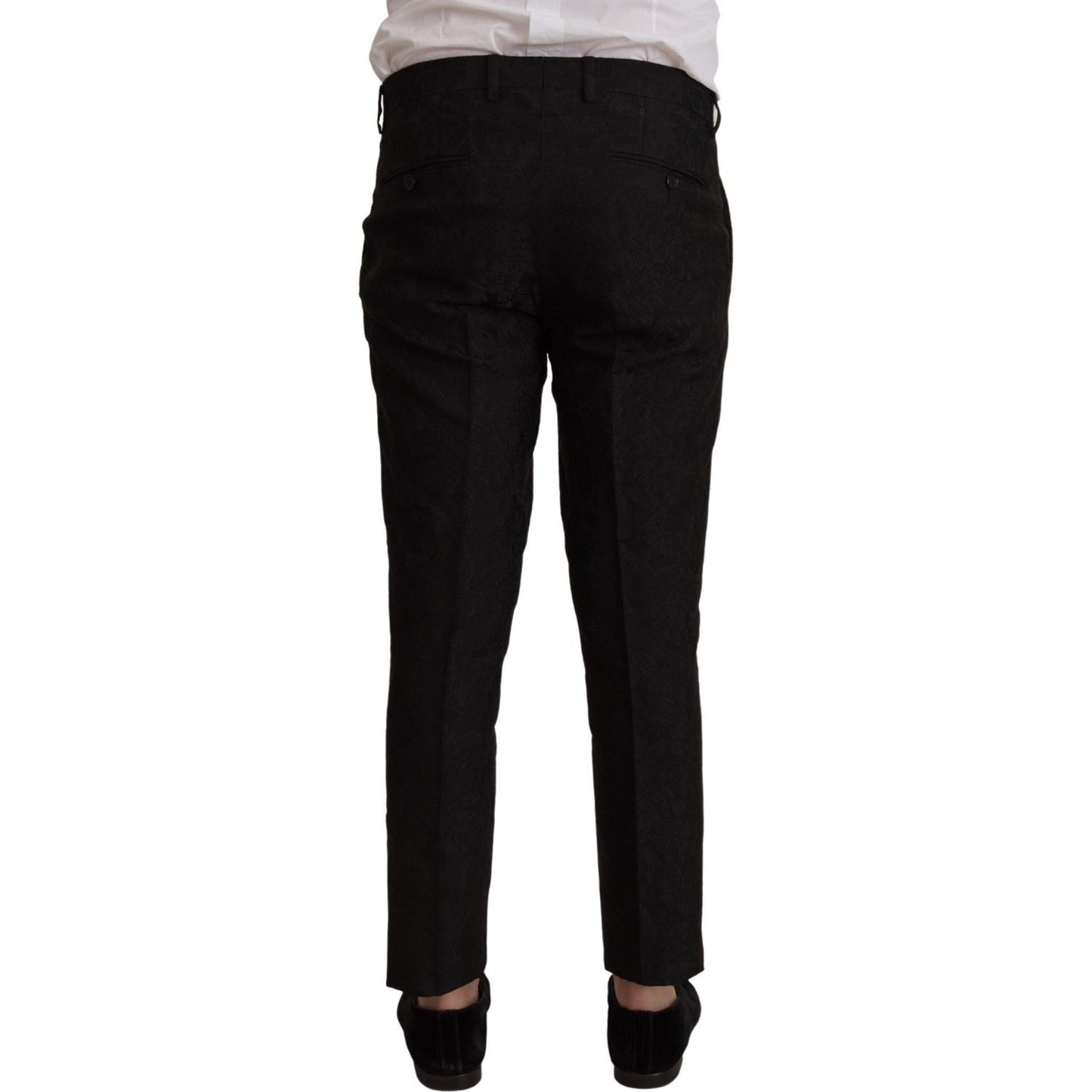 Dolce & Gabbana Black Polyester Formal 2 Piece MARTINI Suit Dolce & Gabbana