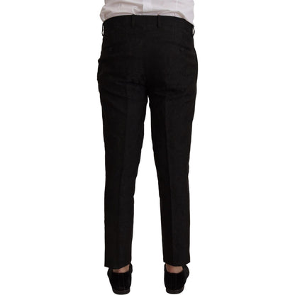 Dolce & Gabbana Black Polyester Formal 2 Piece MARTINI Suit Dolce & Gabbana